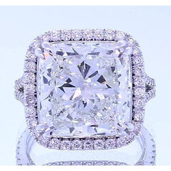 4.50 Carats Cushion Natural Diamond Halo Anniversary Ring Jewelry