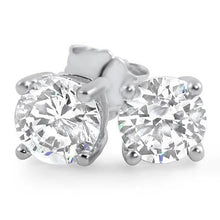4.50 Carats Natural Earth Mined Diamond Studs Earring White Gold 14K