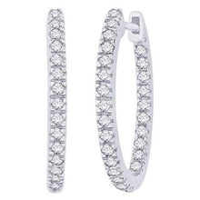 4.50 Ct Round Cut F Vvs1 Real Diamonds Ladies Hoop Earrings