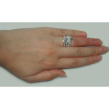 4.57 Carat Round Real Diamonds Wedding Ring And Band Set