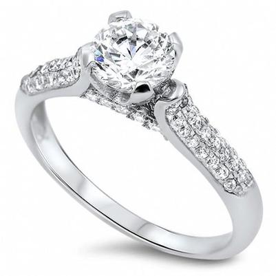 4.60 Ct Brilliant Cut Sparkling Genuine Diamonds Wedding Ring