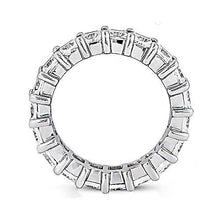4.75 Carats Natural Diamonds Eternity Band Princess Cut Jewelry White Gold New3