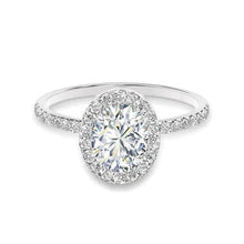 4.80 Carats Real Oval Diamond Wedding Ring White Gold 14K