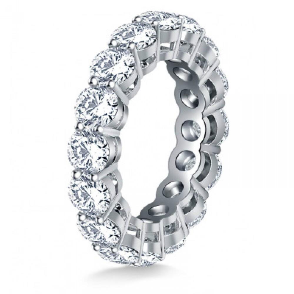 4.80 Carats Round Diamond Wedding Band Ring White Gold Jewelry