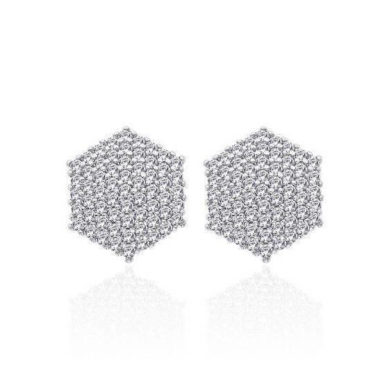 4.80 Ct Round Brilliant Cut Genuine Diamonds Ladies Studs Earrings White Gold