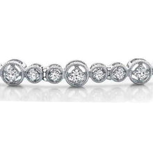 4.90 Carats Round Brilliant Real Diamonds Tennis Bracelet Gold 14K