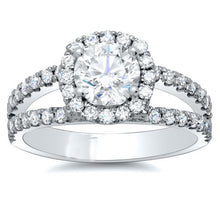 4.90 Ct Natural Diamond Engagement Ring White Gold 14K