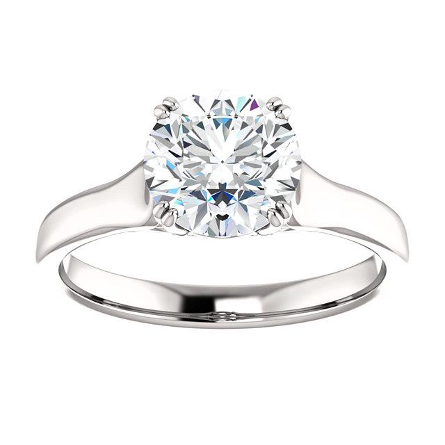 1.50 Ct Prong Setting Round Brilliant Natural Earth Mined Diamond Solitaire Ring