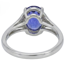 5.10 Ct Oval Cut Tanzanite Ring With Natural Earth Mined DIAMOND ( NOT LAB GROWN ) Jewellery White Gold 14K