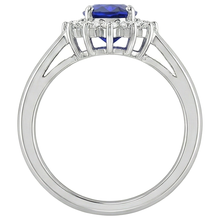 5.30 Carats Tanzanite Oval Natural Earth Mined DIAMOND ( NOT LAB GROWN )s Ring White Gold 14K New
