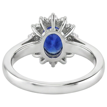 5.30 Carats Tanzanite Oval Natural Earth Mined DIAMOND ( NOT LAB GROWN )s Ring White Gold 14K New