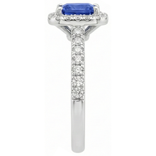 5.30 Carats Tanzanite With Natural Earth Mined Diamonds Ring 14K White Gold