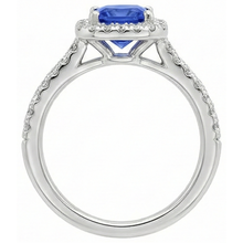 5.30 Carats Tanzanite With Natural Earth Mined Diamonds Ring 14K White Gold