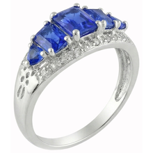5.51 Carat Sri Lankan Sapphire Natural Earth Mined DIAMOND ( NOT LAB GROWN )s Beautiful Ring White Gold 14K