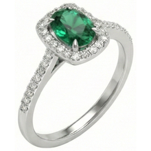 natural round emerald 5.75ct ring side angle
