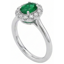 5.90 Carats Green Emerald And Natural Earth Mined Diamonds Wedding Ring White Gold 14K