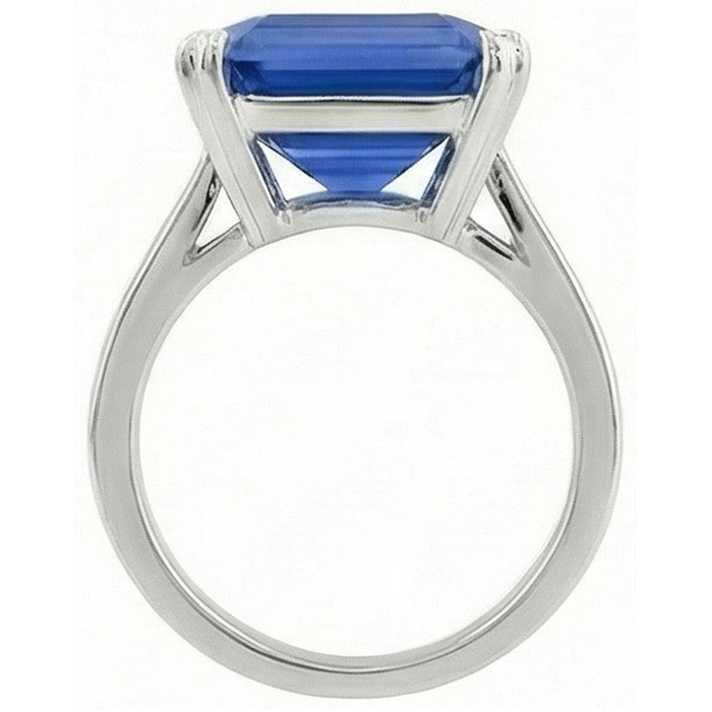 5 Carat Ceylon Emerald Sapphire Natural Earth Mined Diamond Ring