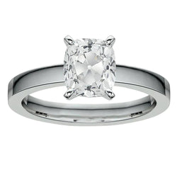 5 Carat Classic Genuine Cushion Diamond Ring