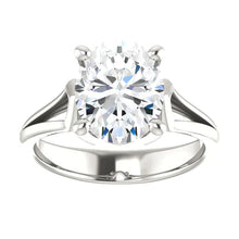 5 Carat Oval Big Natural Diamond Ring