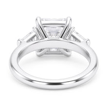 5 Carat Radiant Natural Earth Mined Diamond Three Stone Ring