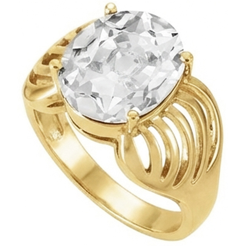 Real Brilliant Diamond Solitaire Ring – side view