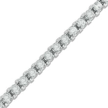 5 Ct Round Brilliant Cut Real Diamond Lady Tennis Bracelet Gold Jewelry