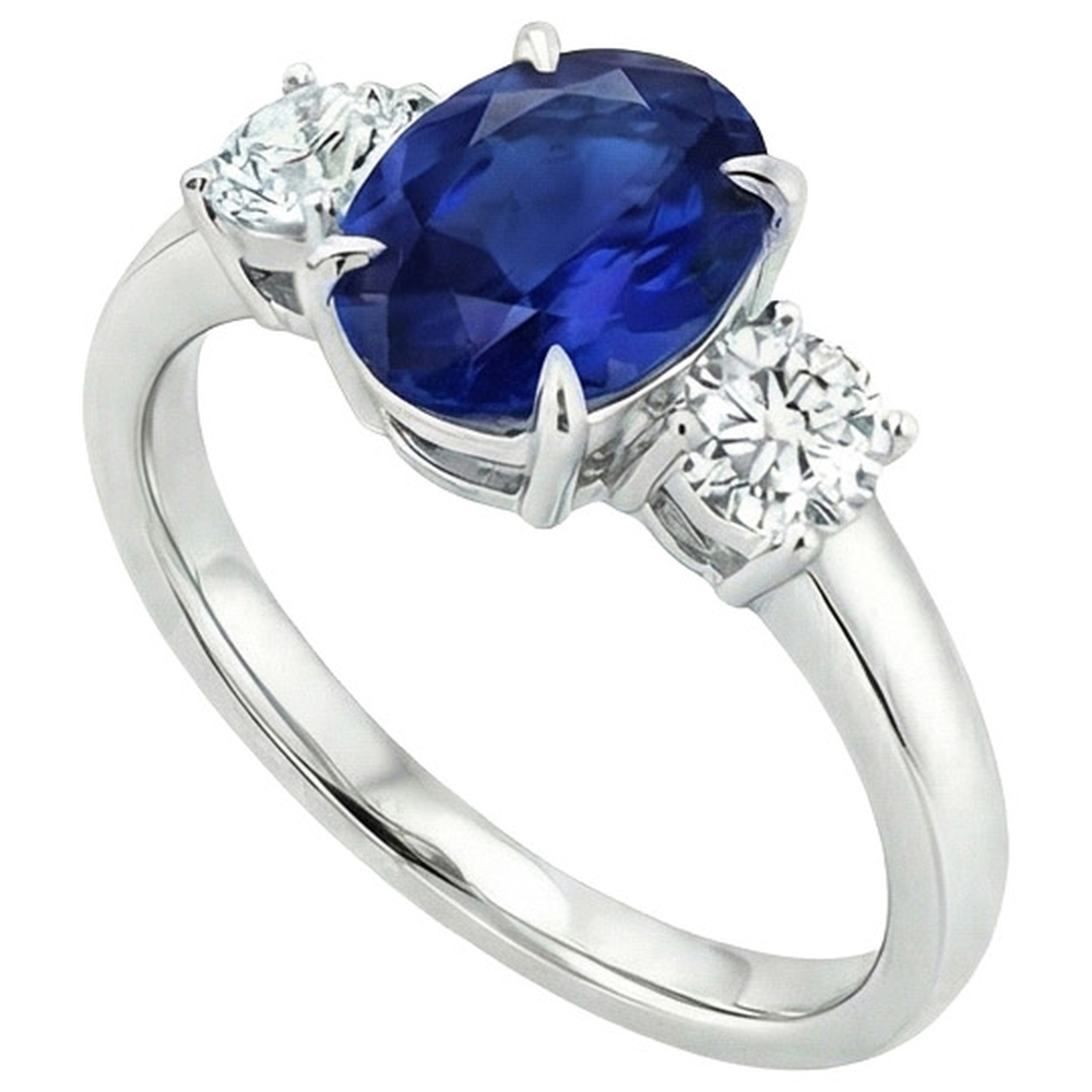5 Ct Sapphire Anniversary Ring
