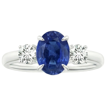 5 Ct Sapphire Anniversary Ring