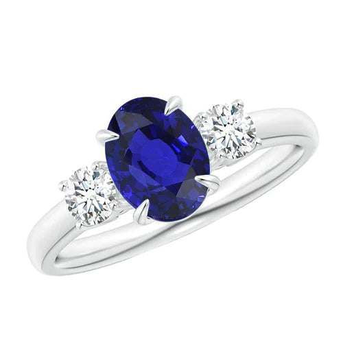 5 Ct Sapphire Anniversary Ring