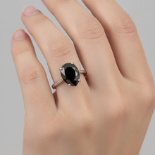 Black Diamond Jewellery 5 Carat Genuine Pear Solitaire Knife Edge Ring 14K White Gold