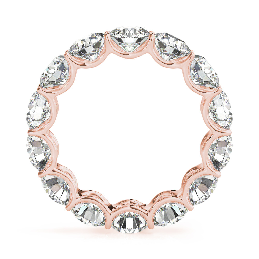 High-End Brilliant Diamond Eternity Band 5.60 ct – front view
