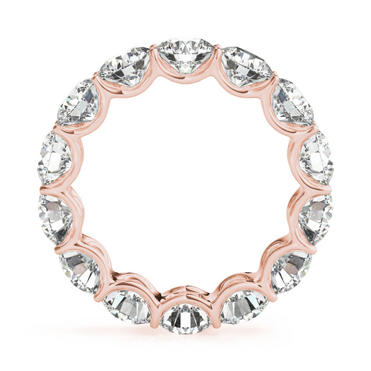 High-End Brilliant Diamond Eternity Band 5.60 ct – front view