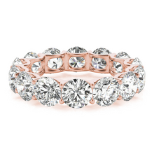 Brilliant Diamond Eternity Band 5.60-ct 14K Rose Gold – side view