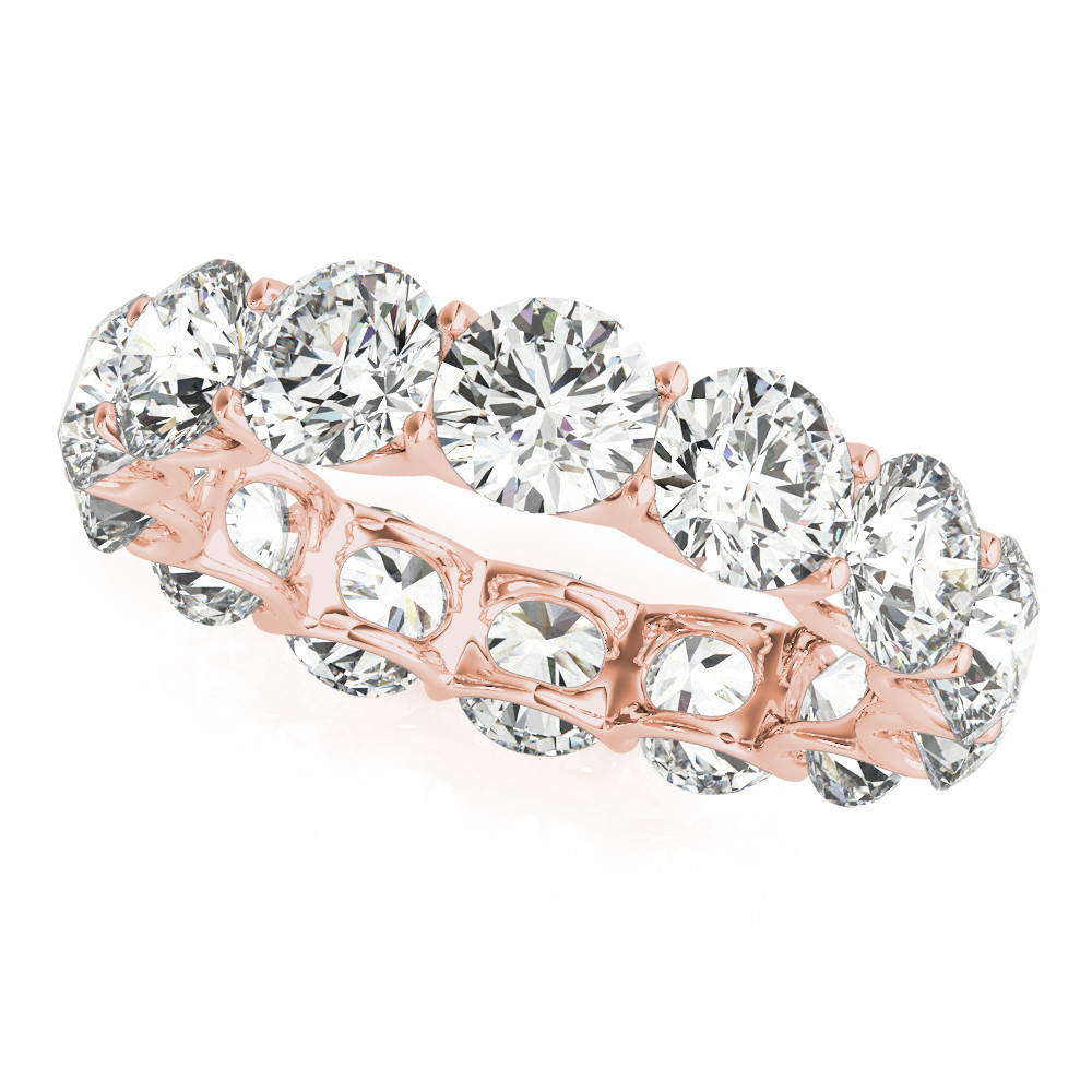 Eternity Band 14K Rose Gold with Brilliant Diamond – main view
