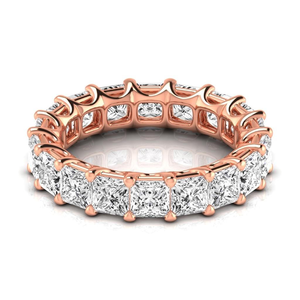 Radiant Eternity Band 5.94 ct – front view