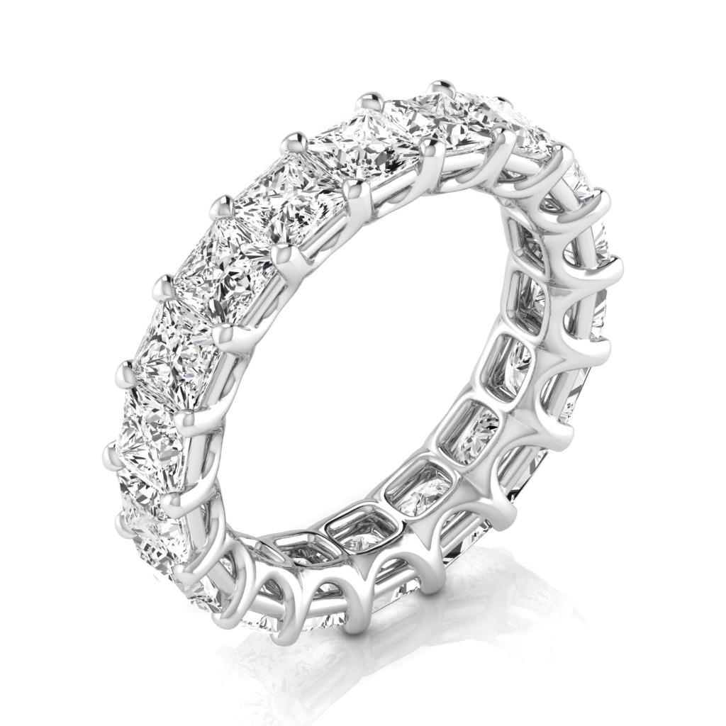 Fine Diamond Eternity Band 5.94 ct 14K White Gold – main view