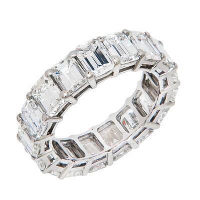 50K Natural Emerald Diamond Wedding Ring