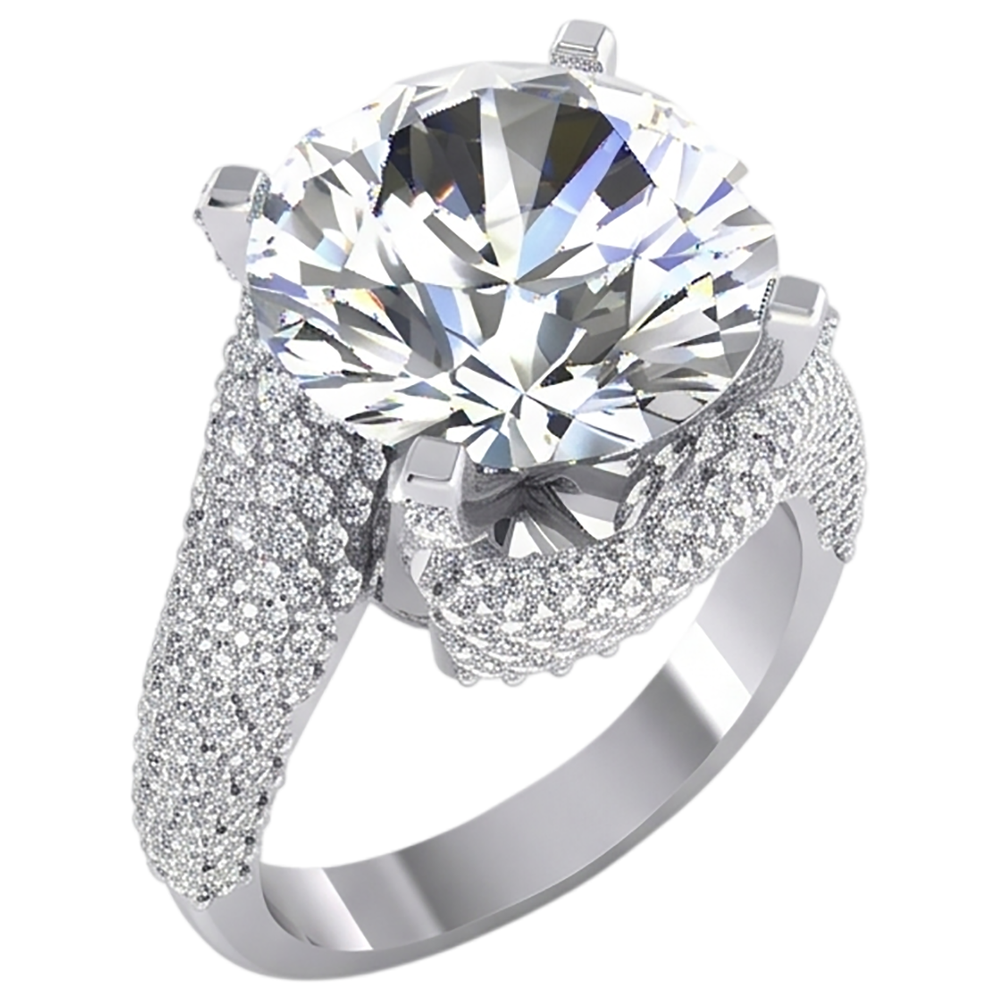 50K Real Natural Earth Mined Diamond Ring