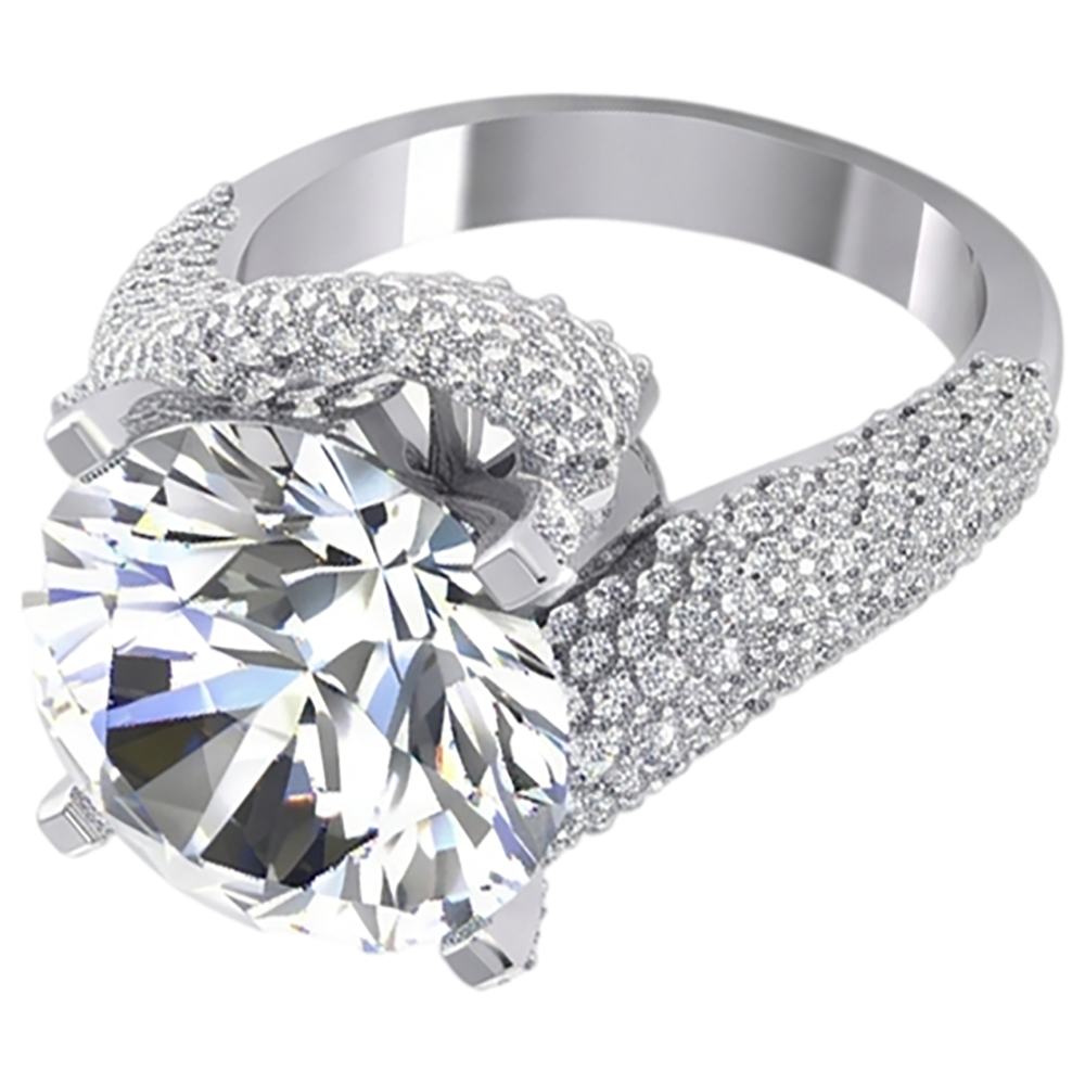50K Real Natural Earth Mined Diamond Ring
