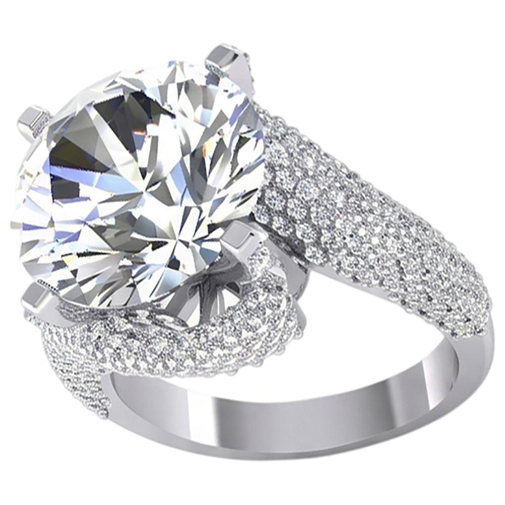 50K Real Natural Earth Mined Diamond Ring