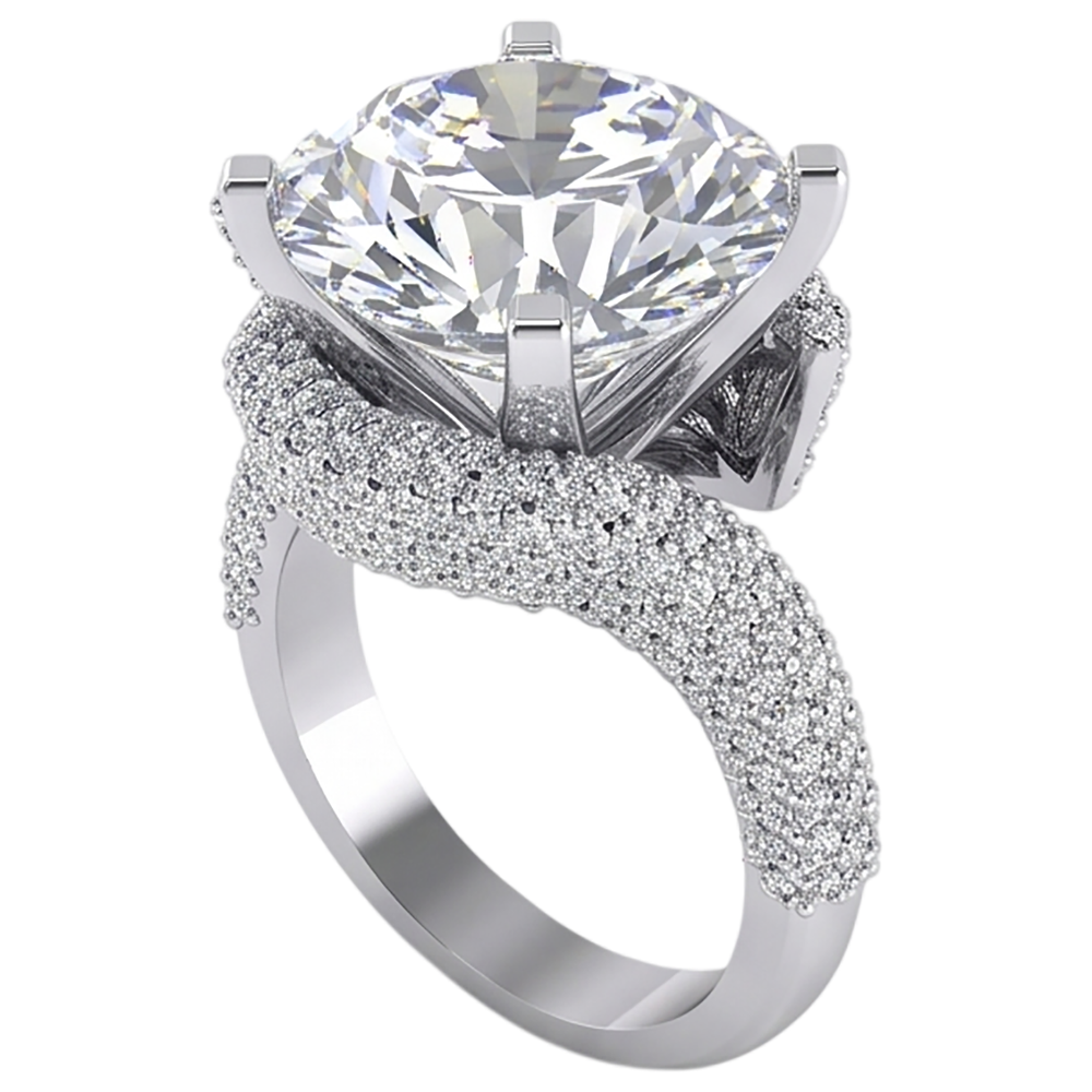 50K Real Natural Earth Mined Diamond Ring
