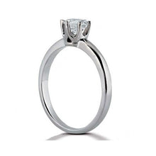 1 Carat Round Natural Earth Mined Diamond Engagement Ring White Gold 14K