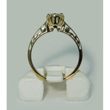 1 Carat Round Natural Earth Mined Diamond Crown Style Solitaire Engagement Ring