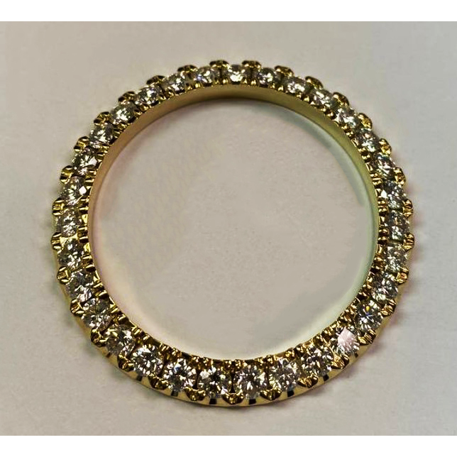 5 Carats Custom Diamond Bezel To Fit Rolex 36mm Watch
