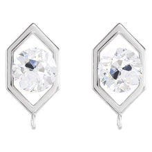 Real Diamond Earrings 2.50 ct 14K White Gold – main view