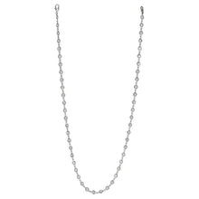 5.25 Carats Real Diamonds Necklace Bezel Set Jewelry White Gold 14K