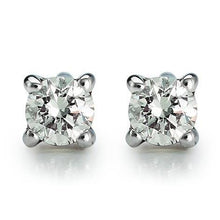 5.50 Carats Brilliant Cut Genuine Diamonds Studs Earrings Gold White 14K New