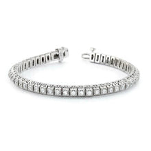 5.50 Carats Round Natural Diamond Tennis Bracelet Solid White Gold 14K
