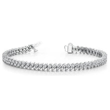 5.80 Carats Brilliant Cut Natural Diamonds Lady Tennis Bracelet White Gold