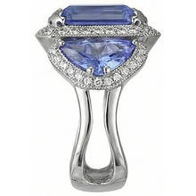 6.01 Ct Tanzanite Round Natural Earth Mined DIAMOND ( NOT LAB GROWN )s Engagement Ring White Gold 14K